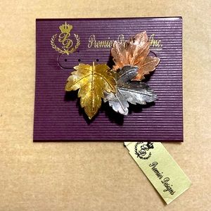Premier Designs leaf brooch